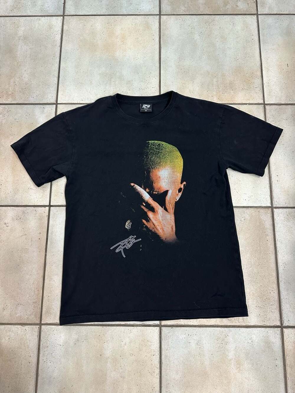 ICY Frank Ocean Blond T-Shirt Size M Black Graphic Tee